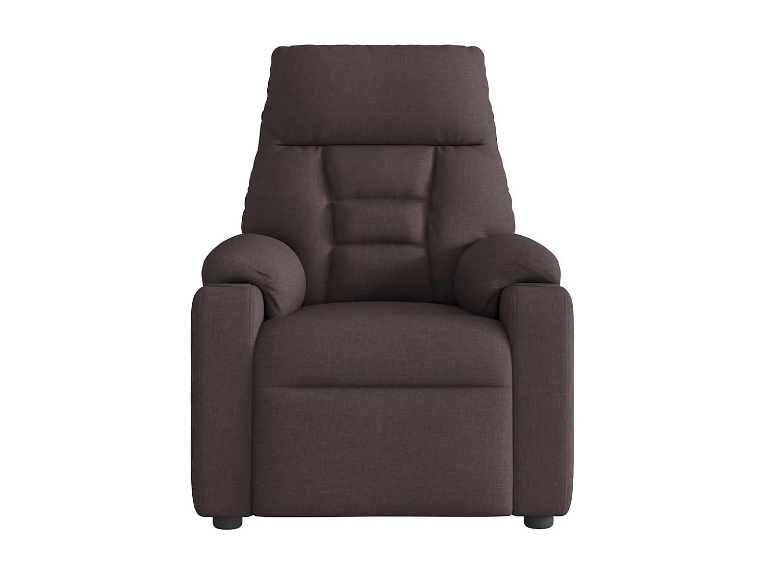 Fauteuil inclinable-Chaise de relax-Fauteuil TV Marron foncé Tissu SHL1209