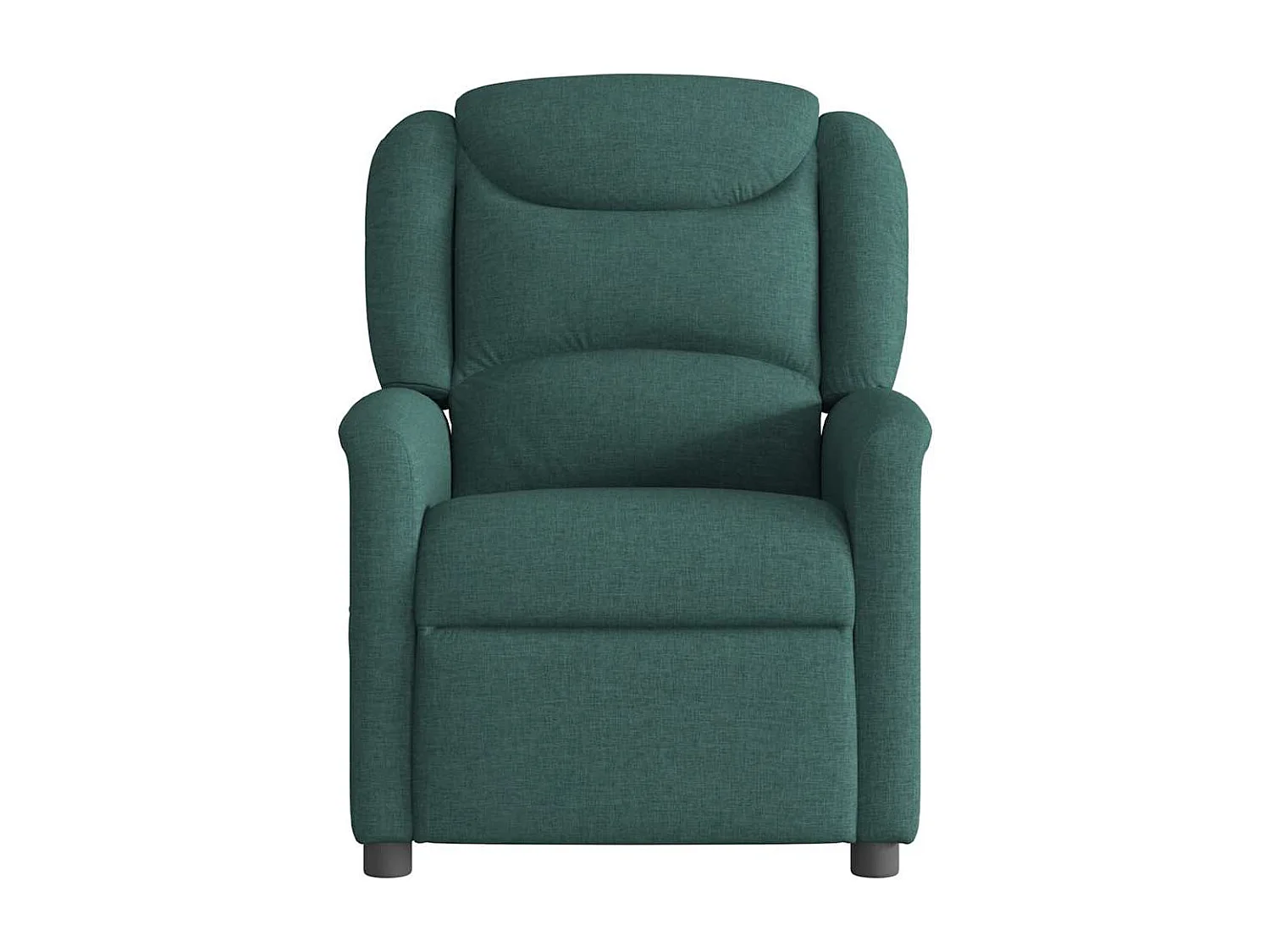 Fauteuil inclinable-Chaise de relax-Fauteuil de Massage Vert foncé Tissu SHL4093