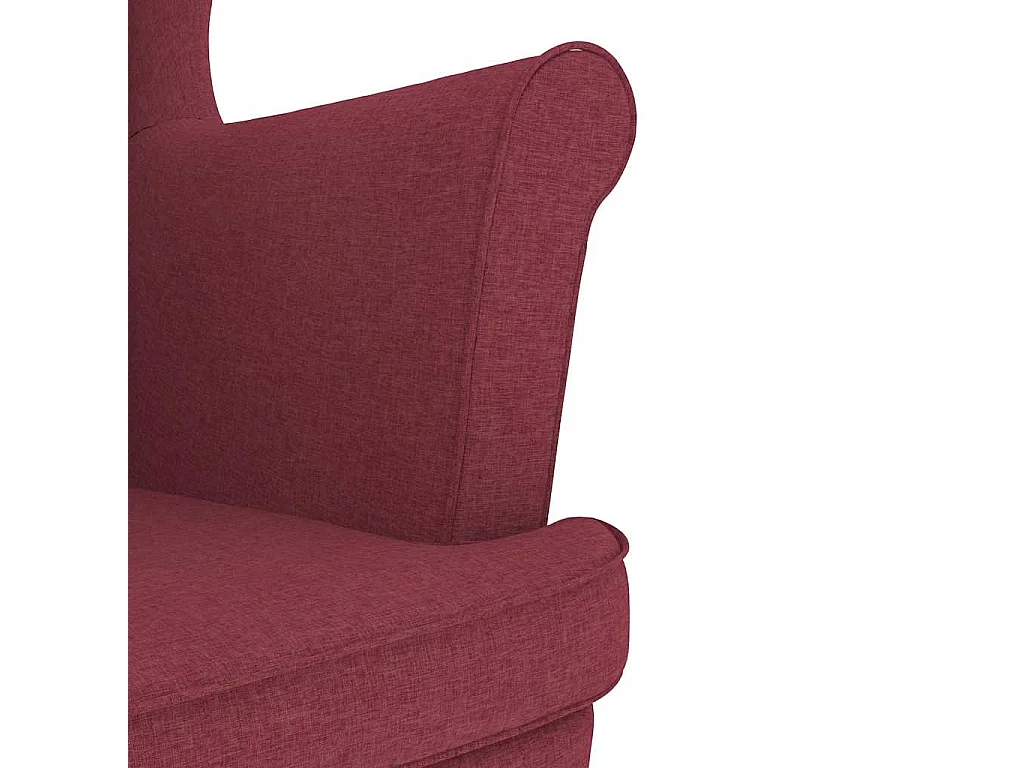 Poltrona | Cadeira Relax com apoio de braços 74x84x100 cm tecido vermelho tinto SHL10114