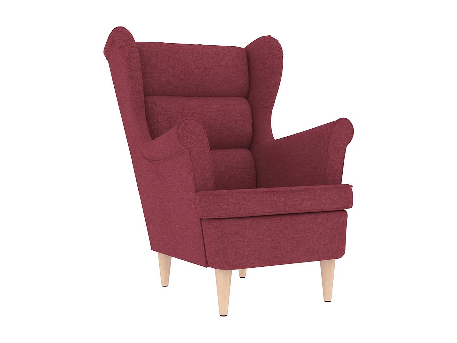 Fauteuil de Salon-Chaise de relax rouge bordeaux 74x84x100 cm tissu SHL3064