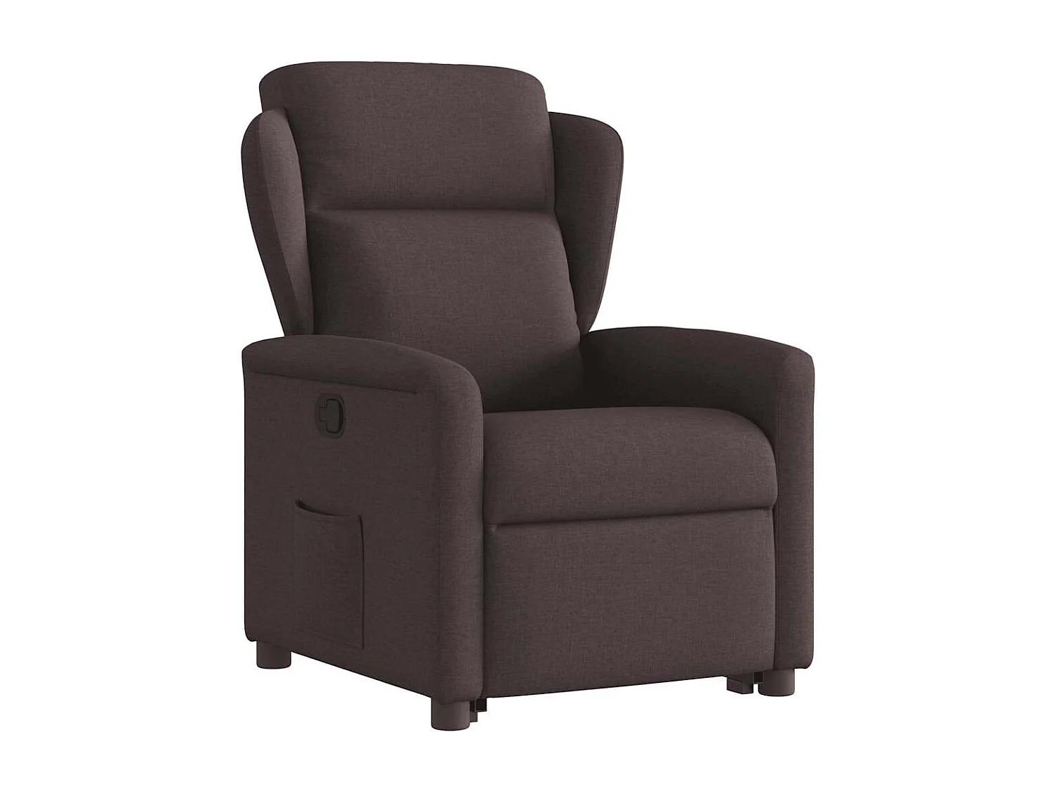 Fauteuil inclinable-Chaise de relax-Fauteuil TV marron foncé tissu SHL4413