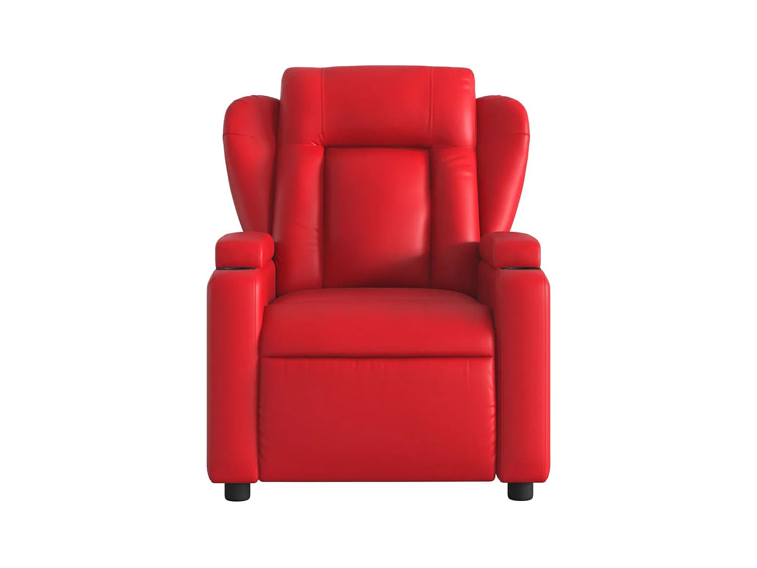 Sillón de relax | Sillón reclinable de cuero sintético rojo SHL2699