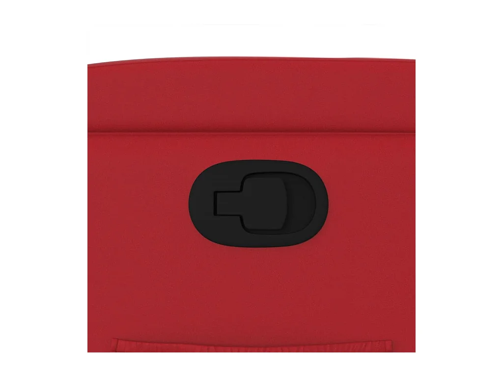 Sillón de relax | Sillón reclinable de cuero sintético rojo SHL2699