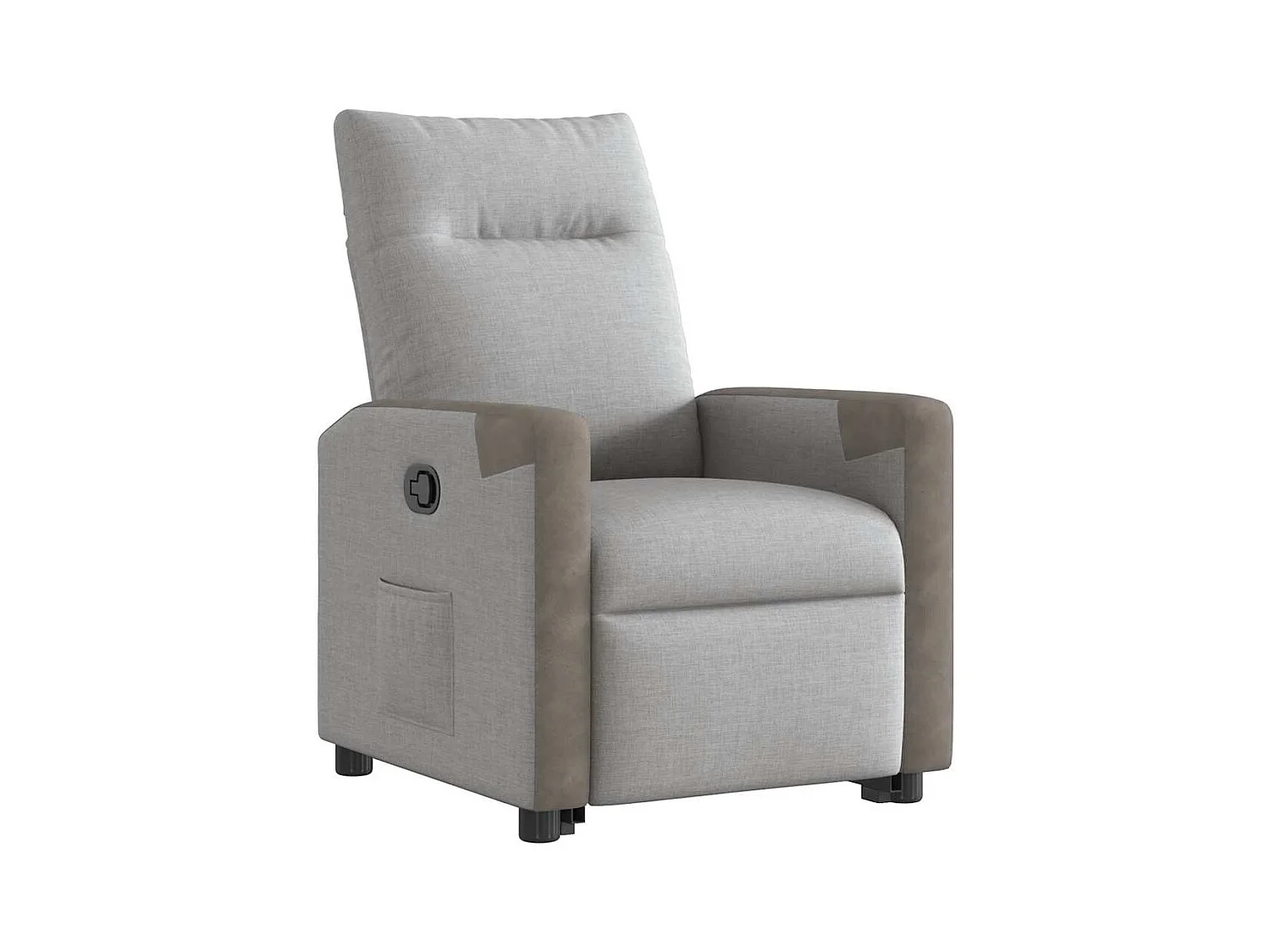 Fauteuil inclinable-Chaise de relax-Fauteuil TV gris nuage tissu SHL3705