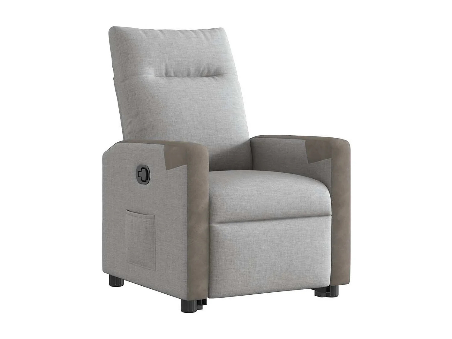 Fauteuil inclinable-Chaise de relax-Fauteuil TV gris nuage tissu SHL3705
