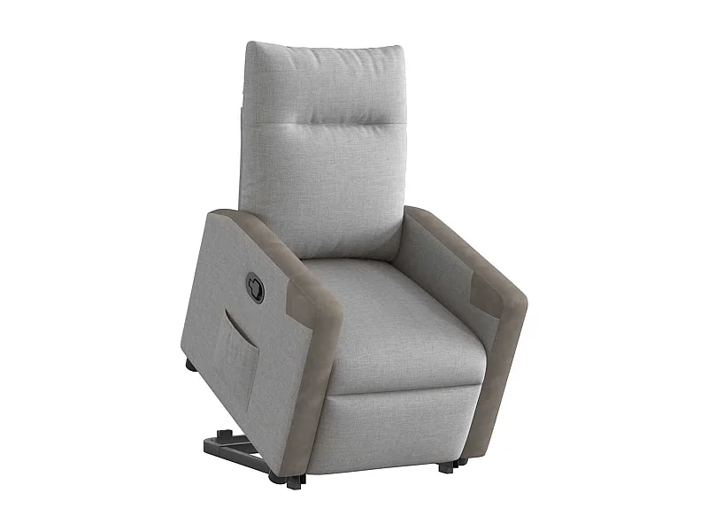Fauteuil inclinable-Chaise de relax-Fauteuil TV gris nuage tissu SHL3705
