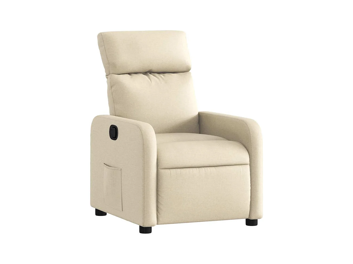 Fauteuil inclinable-Chaise-Fauteuil salon Crème Tissu SHL1734