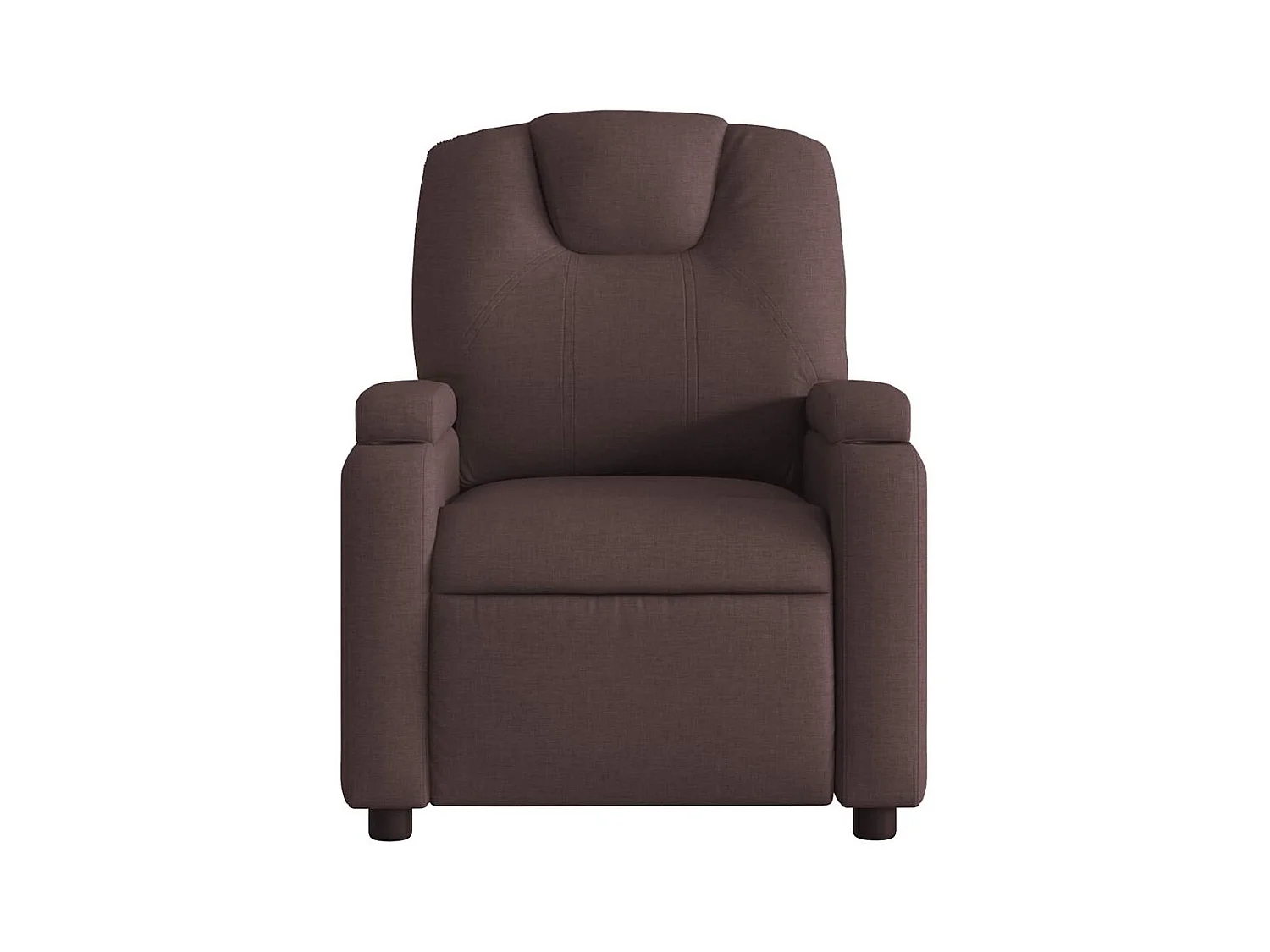 Sillón de relax | Silla | Sillón reclinable de tela marrón oscuro SHL2487
