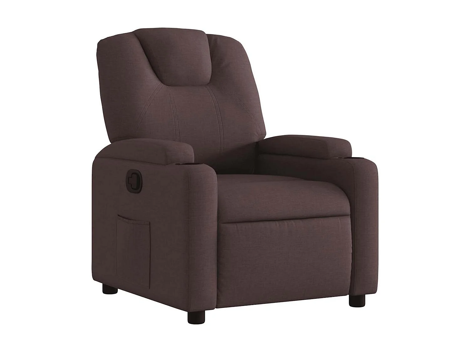Relaxsessel | Lounge Sessel für Wohnzimmer Dunkelbraun Stoff SHL96246
