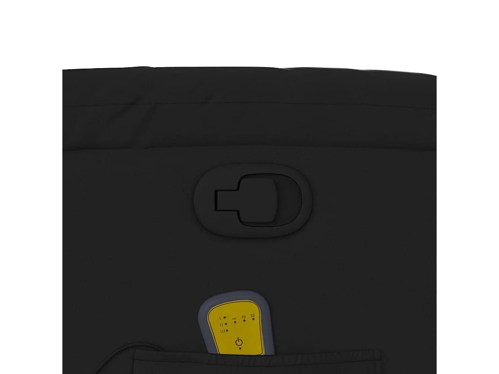 Massagestoel van zwart kunstleer