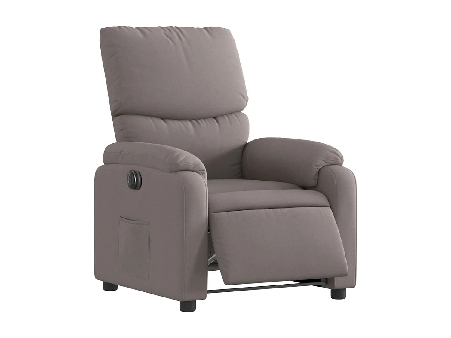 Relaxsessel Elektrisch | Lounge Sessel indoor Taupe Stoff SHL58580