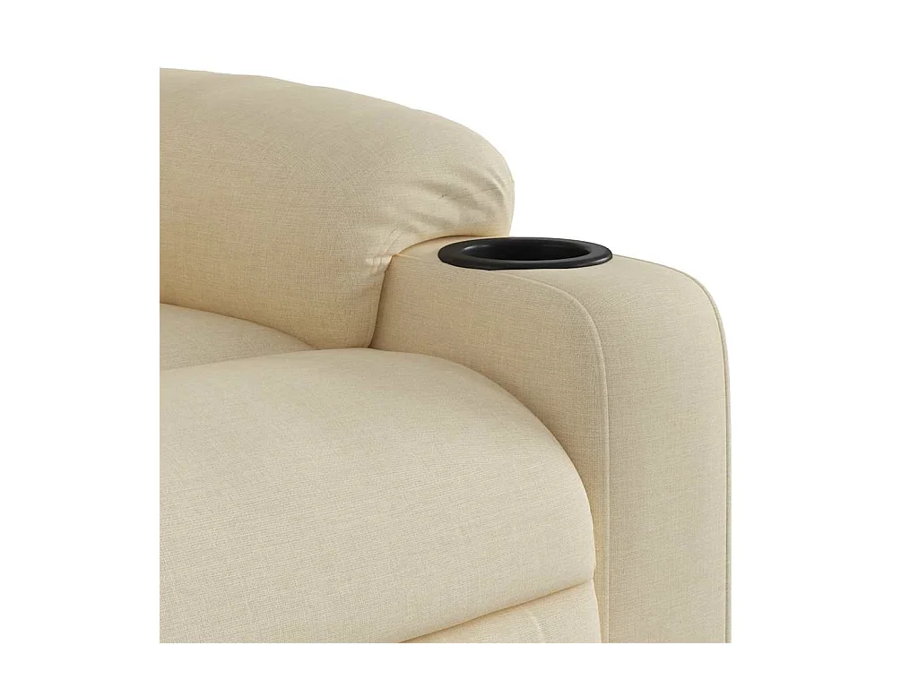 Sillón de relax | Sillón reclinable de tela crema SHL7573