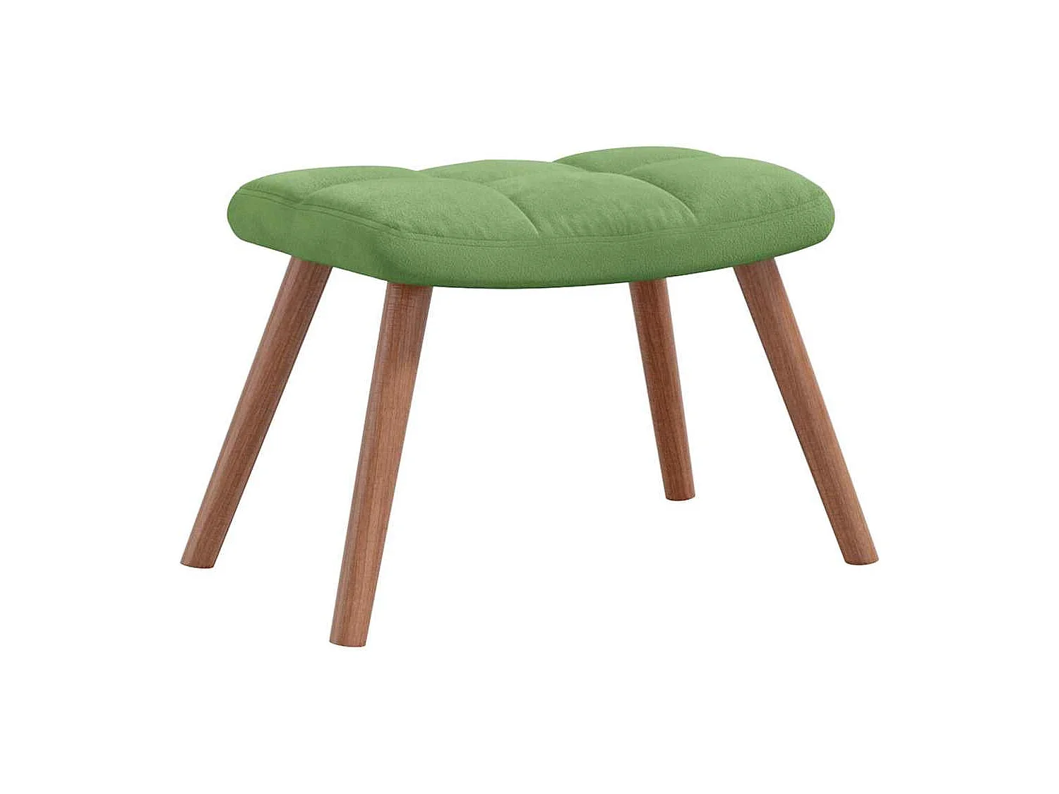 Sillón de relax | Silla de relax con taburete de terciopelo verde claro SHL5333