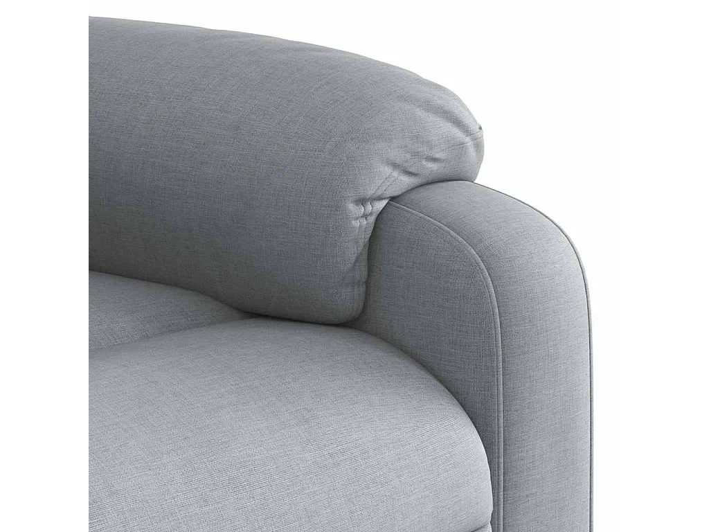 Sillón de relax | Sillón reclinable de masaje de tela gris claro SHL8877