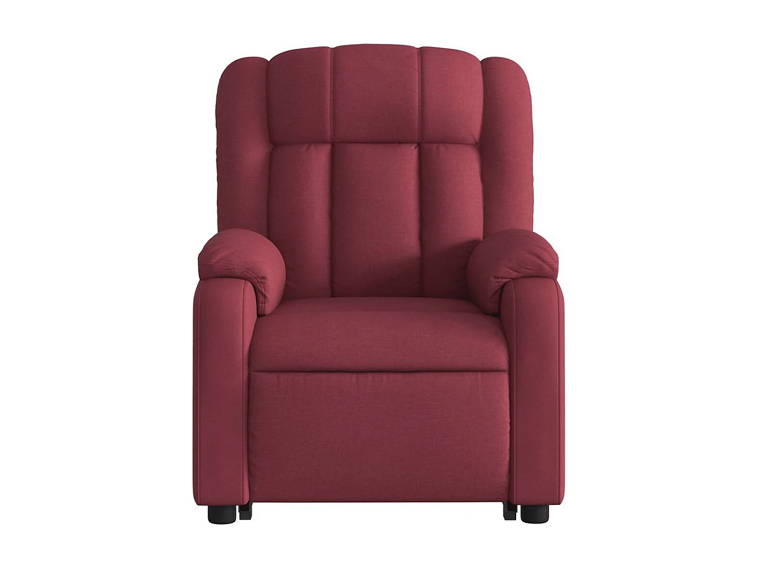 Fauteuil inclinable-Chaise de relax-Fauteuil de Massage Rouge bordeaux Tissu SHL3658