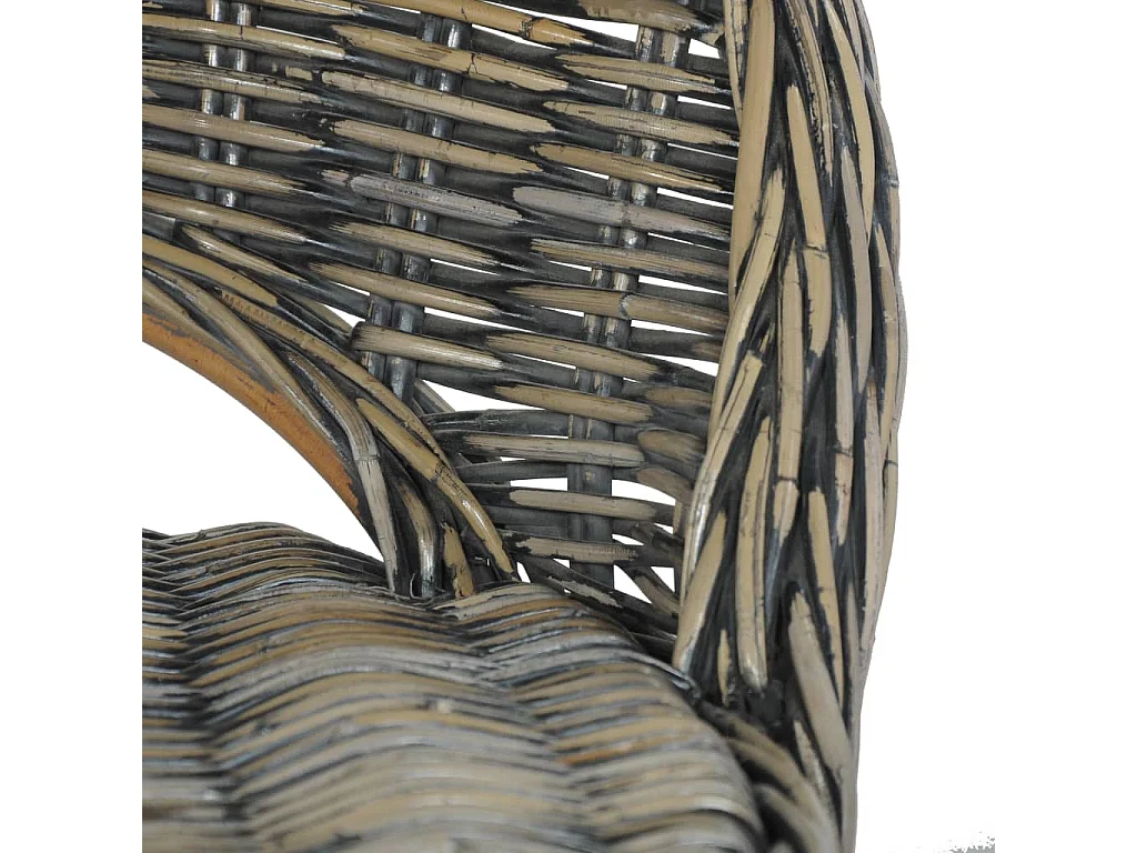 Relaxsessel-Lounge Sessel Kubu-Rattan Schwarz SHL47487