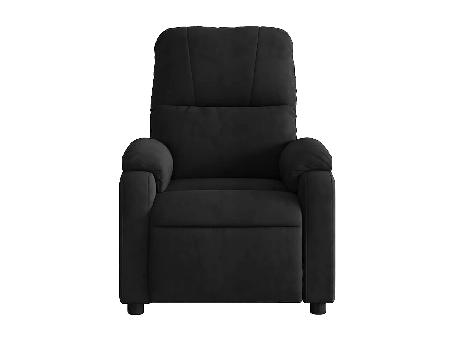 Fauteuil inclinable-Chaise de relax-Fauteuil de Massage noir tissu microfibre SHL3119