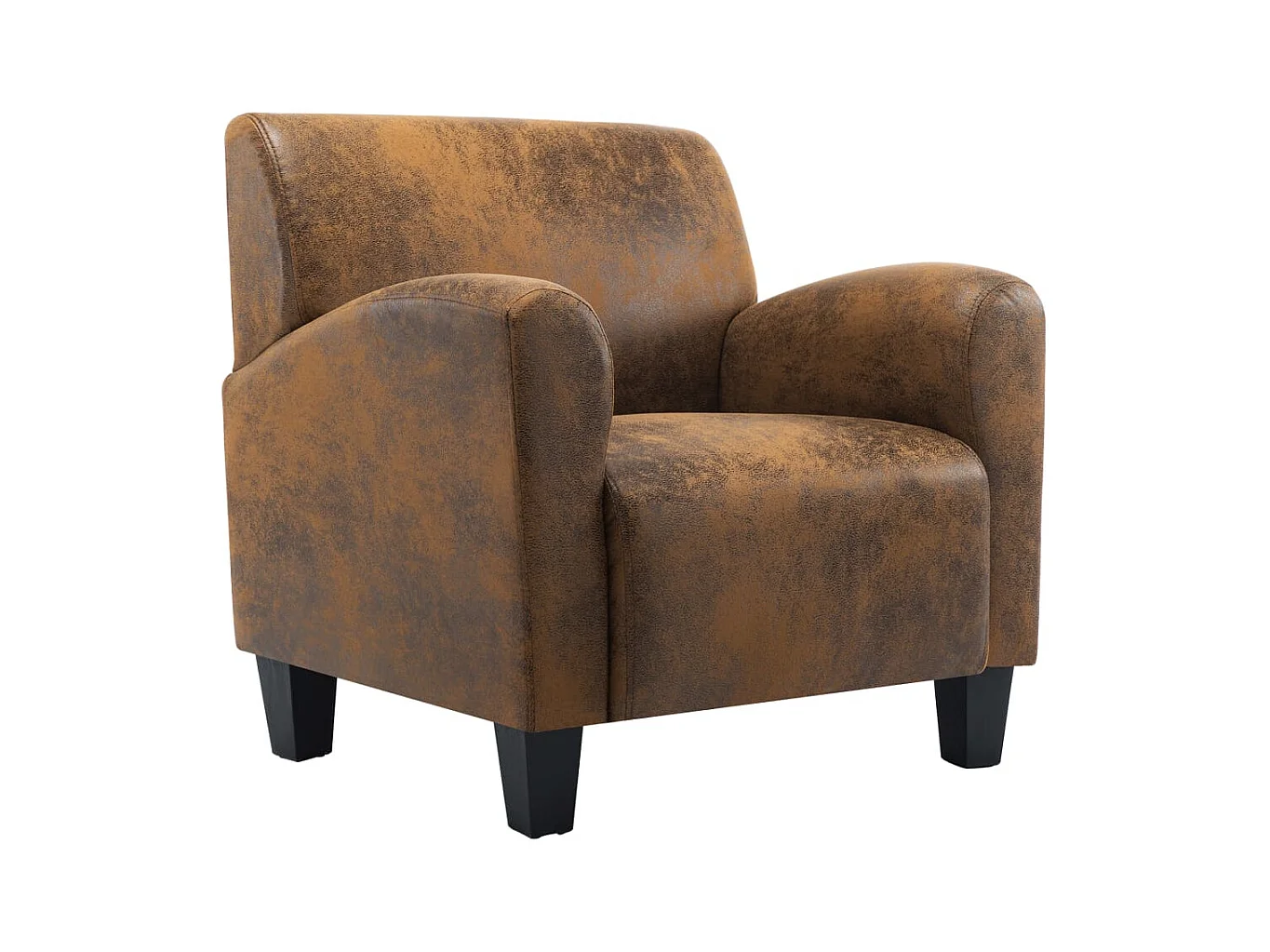 Sillón de relax | Sillón marrón 70x69x72 cm piel sintética SHL9698