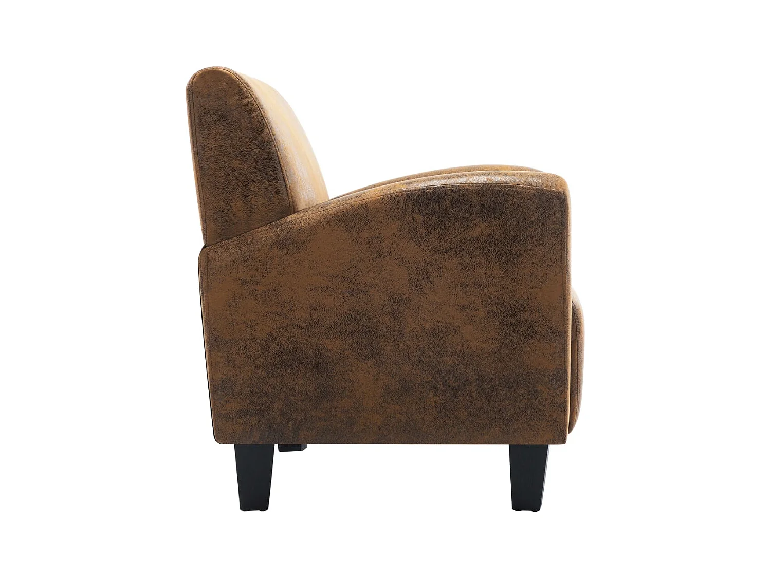 Sillón de relax | Sillón marrón 70x69x72 cm piel sintética SHL9698