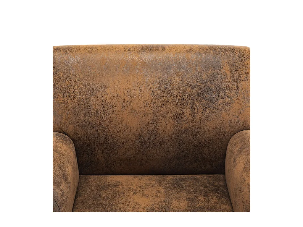 Sillón de relax | Sillón marrón 70x69x72 cm piel sintética SHL9698