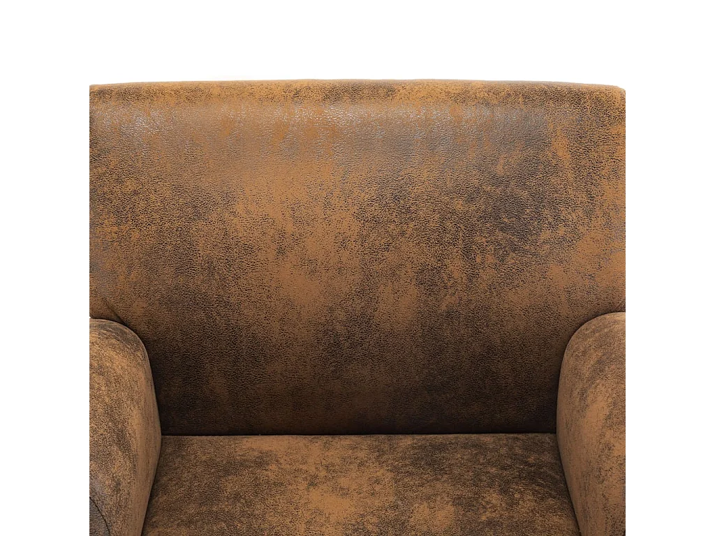 Sillón de relax | Sillón marrón 70x69x72 cm piel sintética SHL9698
