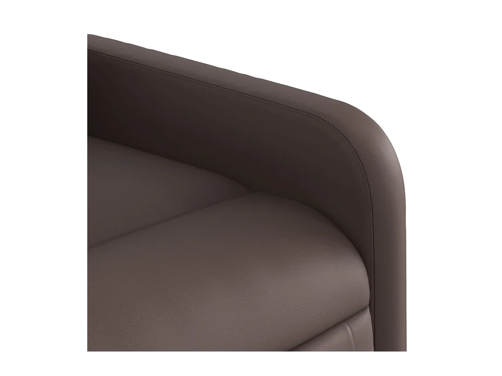 Sillón de relax | Sillón reclinable de cuero sintético marrón SHL6086