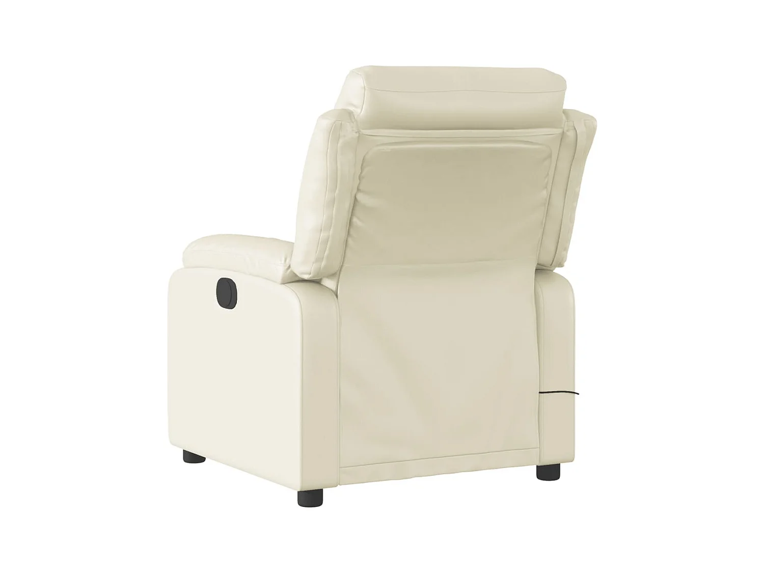 Fauteuil inclinable-Chaise de relax-Fauteuil de Massage crème similicuir SHL1622