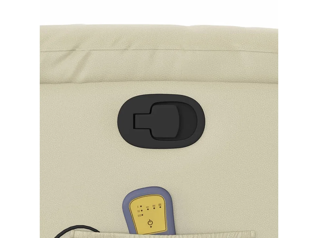 Fauteuil inclinable-Chaise de relax-Fauteuil de Massage crème similicuir SHL1622