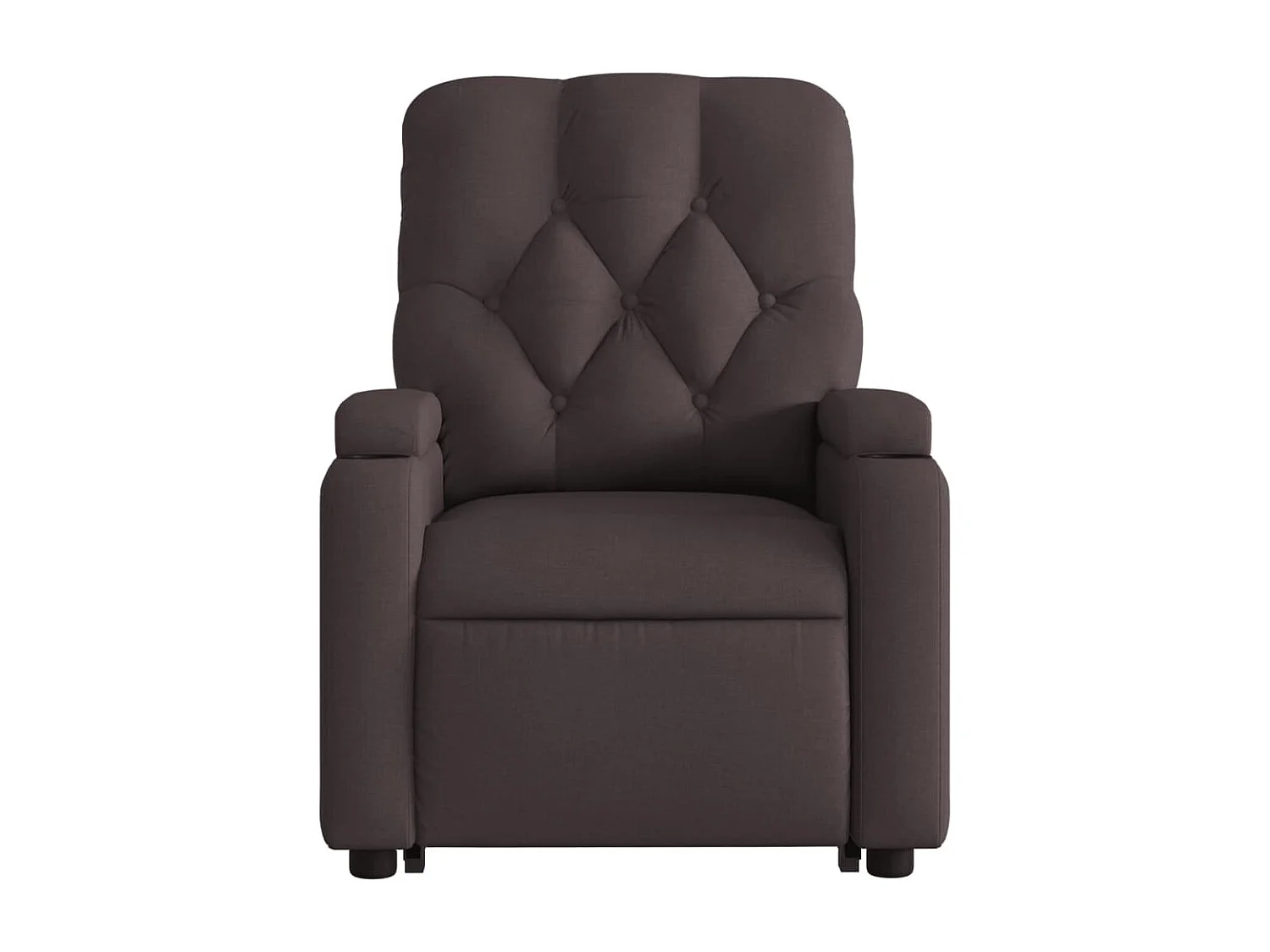 Relaxsessel mit Aufstehhilfe Elektrisch | Lounge Sessel indoor Dunkelbraun Stoff SHL41481