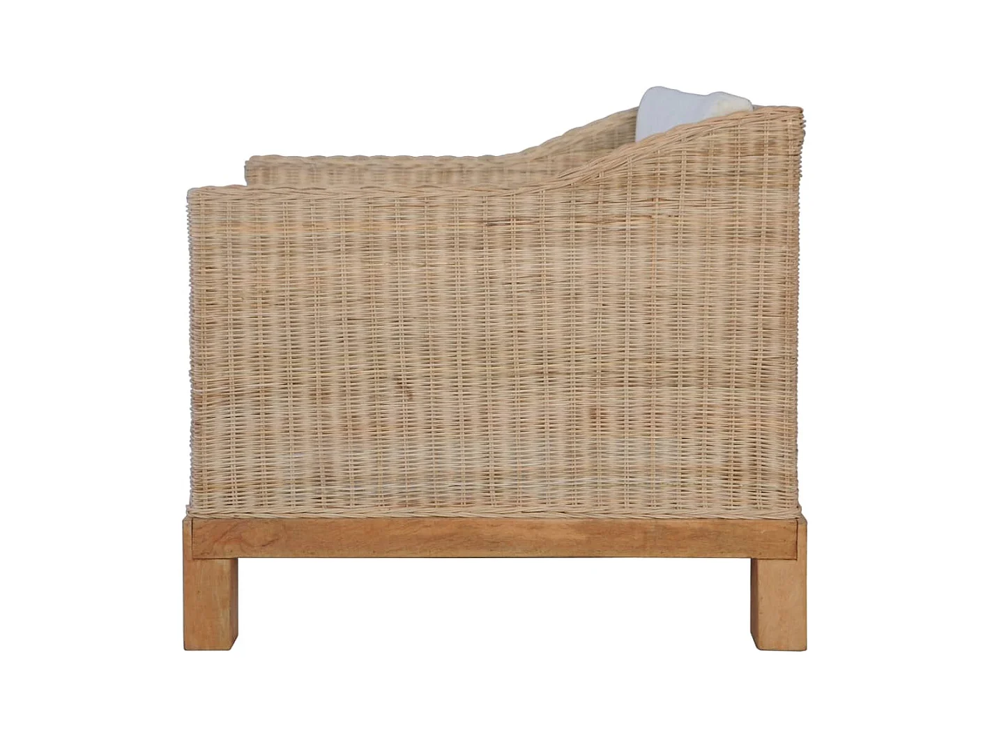 Sillón de salón | Silla Relax con cojines ratán natural SHL2678