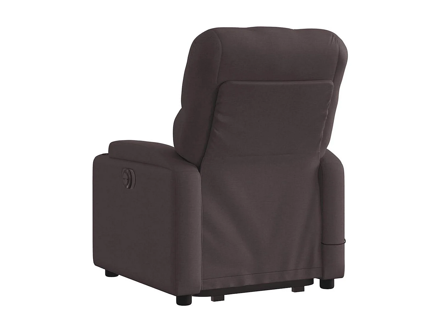 Fauteuil inclinable électrique-Chaise-Fauteuil de Massage Marron foncé Tissu SHL4945