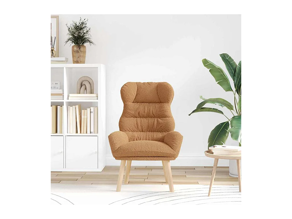 Sillón de relax | Silla Relax | Sillón de salón Beige 69x74x93 cm tela SHL9802