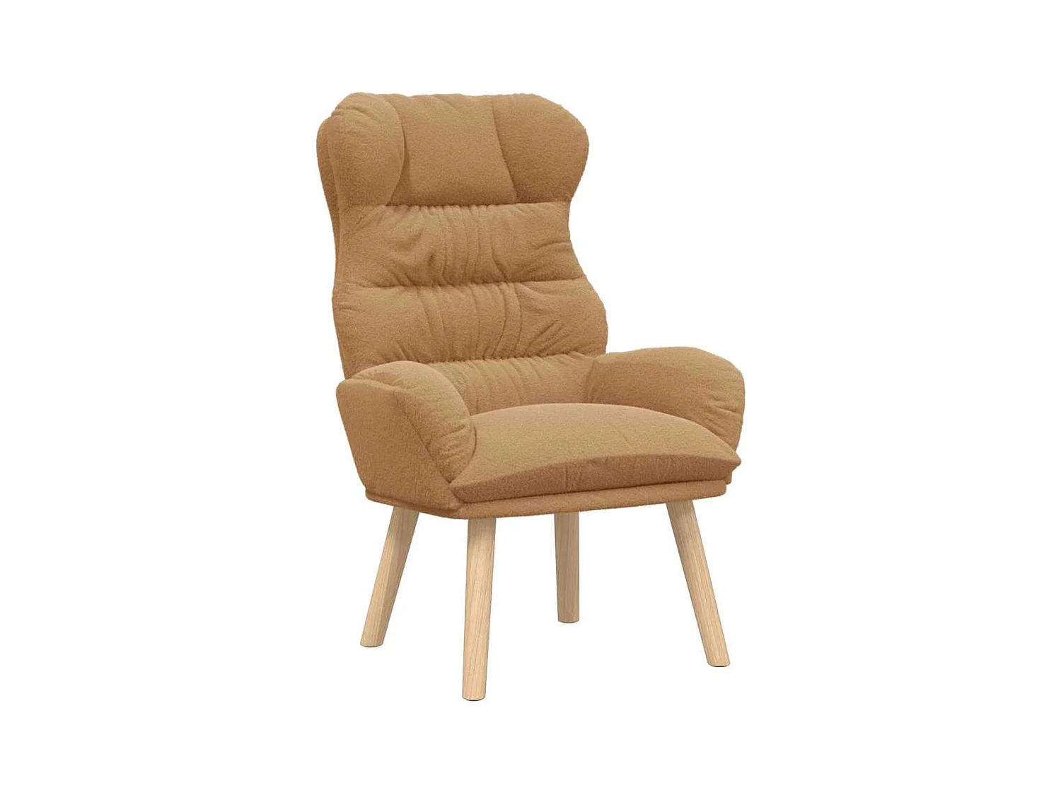 Fauteuil Salon-Chaise de relax Beige 69x74x93 cm tissu SHL1174