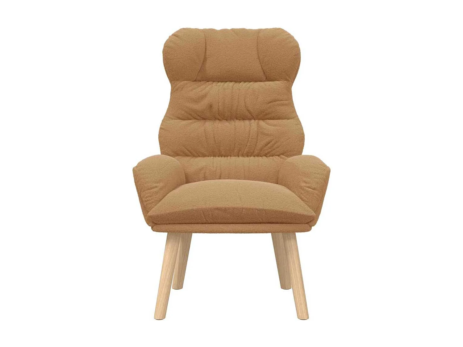 Fauteuil Salon-Chaise de relax Beige 69x74x93 cm tissu SHL1174