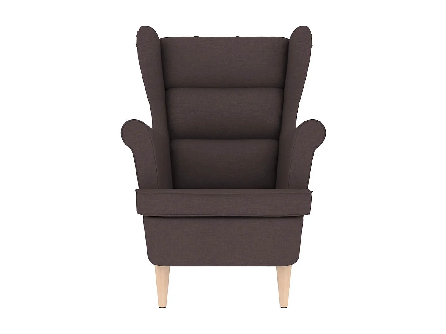 Poltrona | Cadeira Relax com apoio de braços 74x84x100 cm tecido castanho-escuro SHL665658