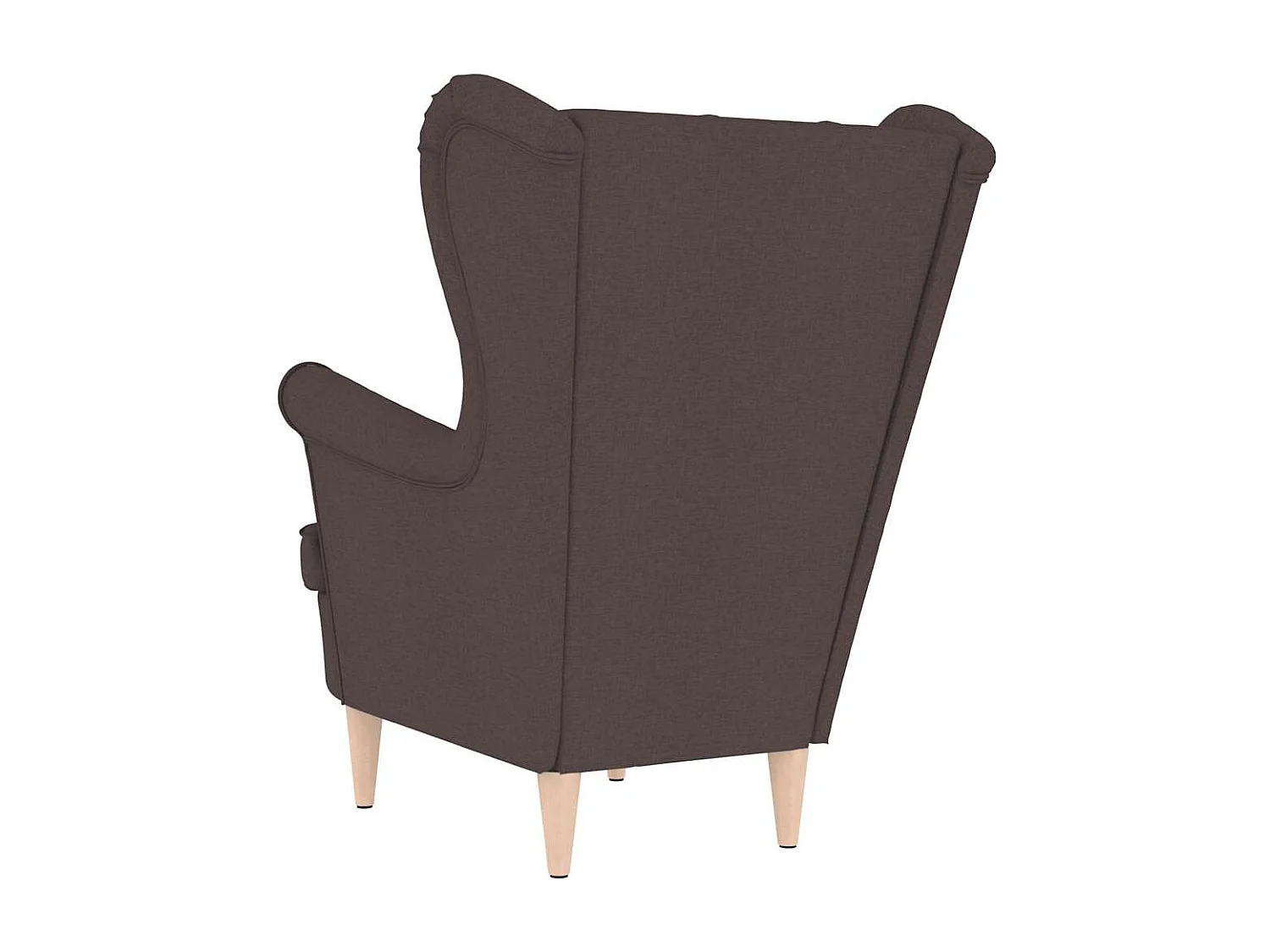 Poltrona | Cadeira Relax com apoio de braços 74x84x100 cm tecido castanho-escuro SHL665658