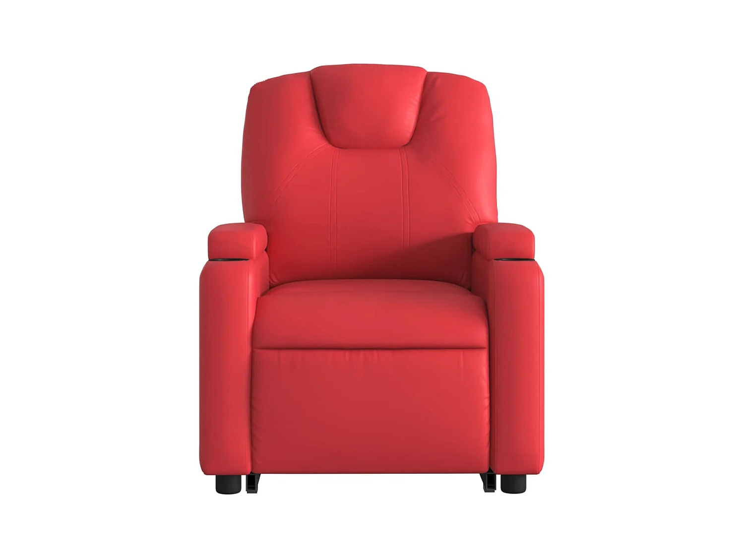 Fauteuil inclinable-Chaise de relax-Fauteuil de Massage Rouge Similicuir SHL2844