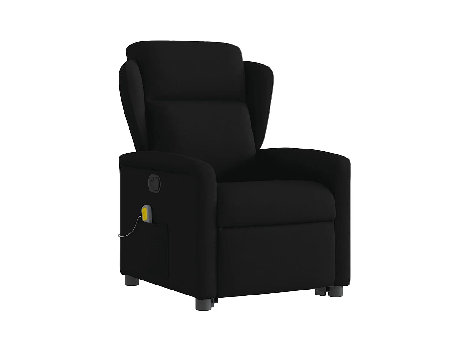 Sillón de relax | Sillón reclinable de masaje elevable tela negro SHL9844