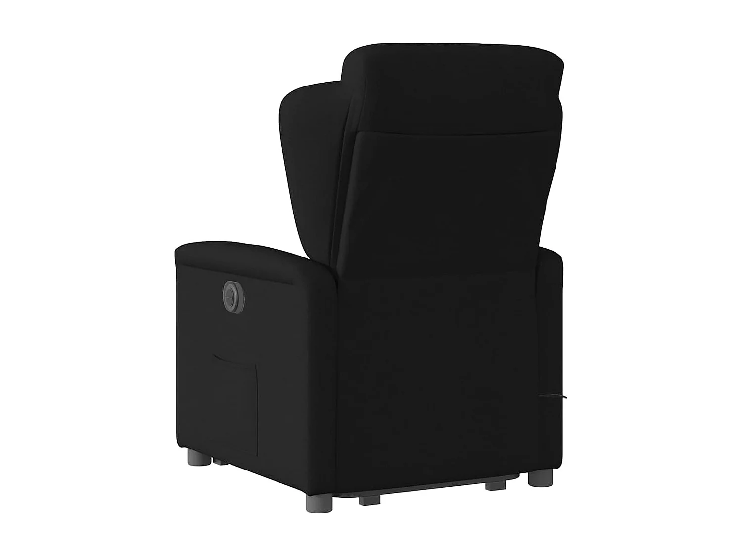 Sillón de relax | Sillón reclinable de masaje elevable tela negro SHL9844