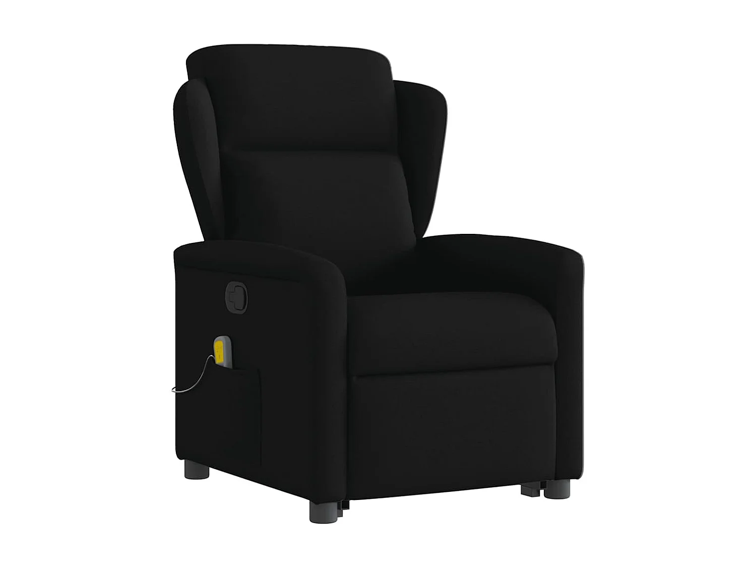 Fauteuil inclinable-Chaise de relax-Fauteuil de Massage Noir Tissu SHL5283