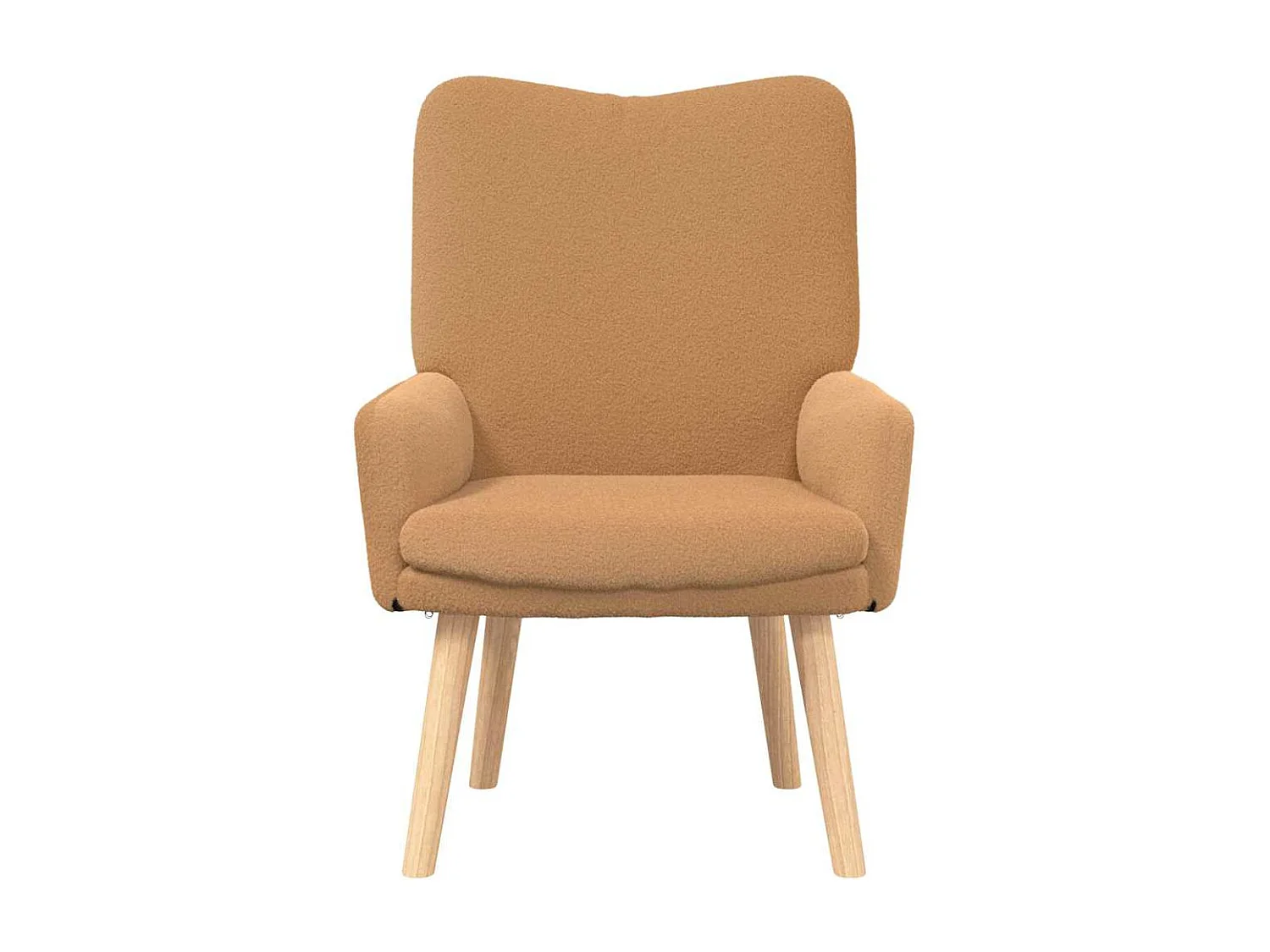 Fauteuil Salon-Chaise de relax Beige 63x67x94 cm tissu SHL2082