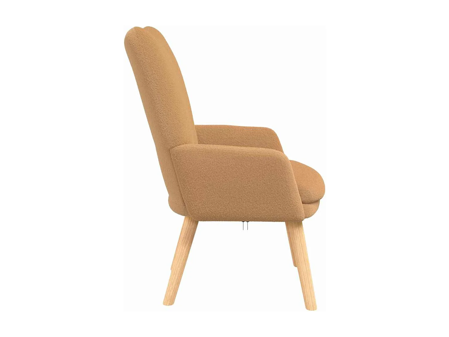 Fauteuil Salon-Chaise de relax Beige 63x67x94 cm tissu SHL2082