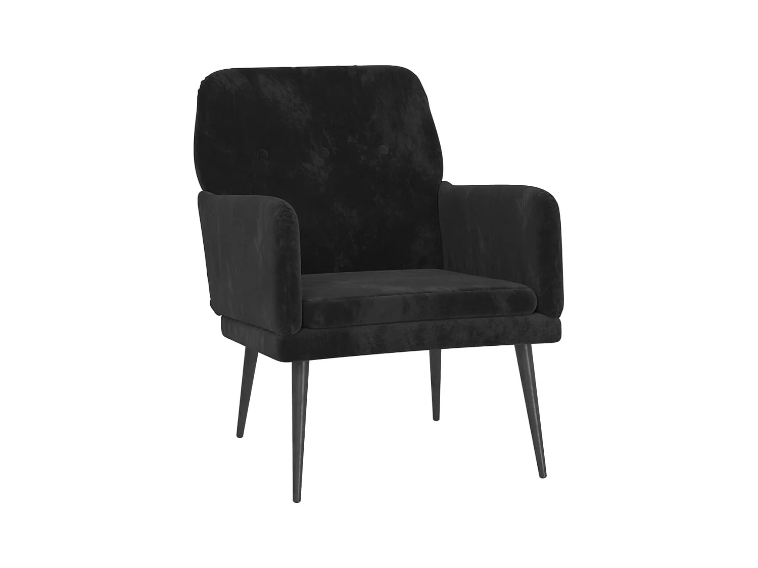 Fauteuil de salon-Fauteuil relax Noir 62x79x79 cm Velours SHL1635