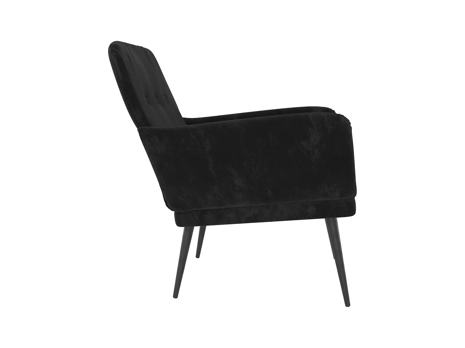 Fauteuil de salon-Fauteuil relax Noir 62x79x79 cm Velours SHL1635