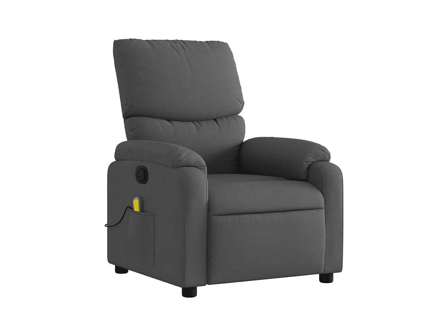 Fauteuil inclinable-Chaise de relax-Fauteuil de Massage gris foncé tissu SHL3767