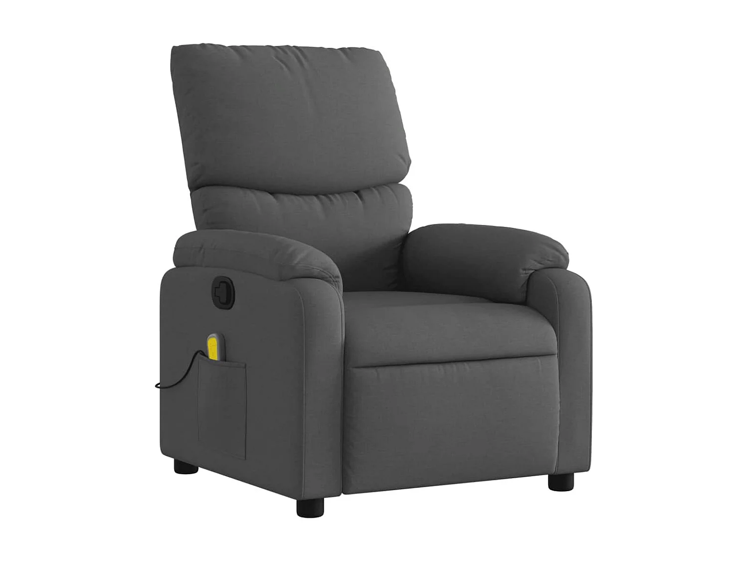 Fauteuil inclinable-Chaise de relax-Fauteuil de Massage gris foncé tissu SHL3767