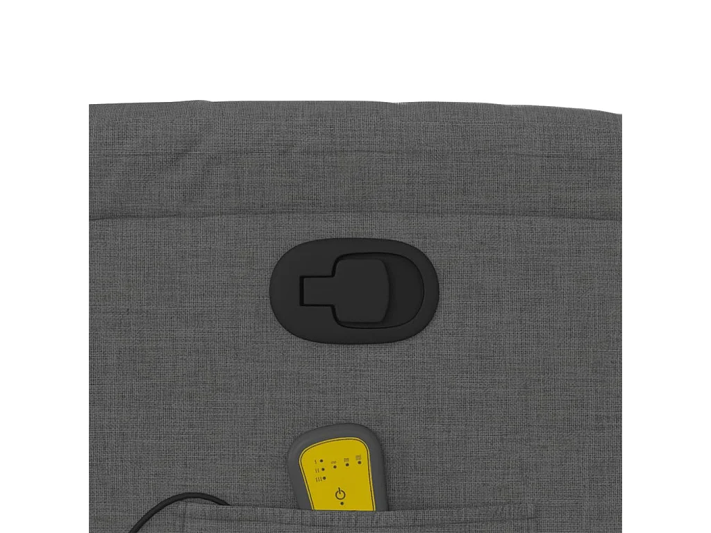 Fauteuil inclinable-Chaise de relax-Fauteuil de Massage gris foncé tissu SHL3767