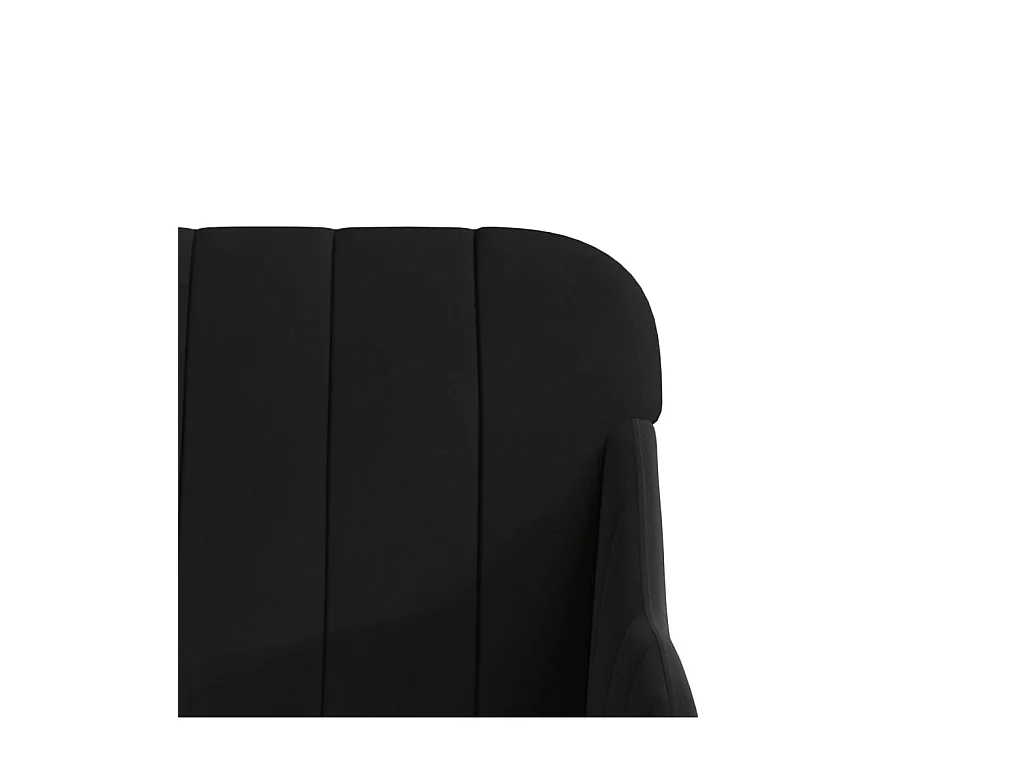 Fauteuil | Relaxstoel 63x76x80 cm fluweel zwart