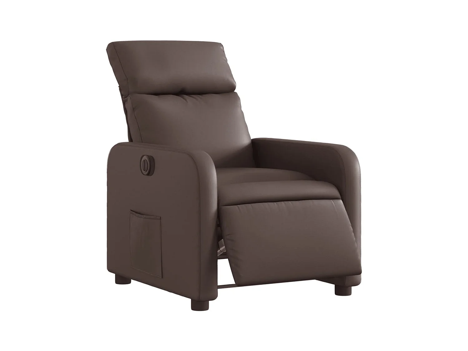 Sillón de relax | Silla | Sillón reclinable eléctrico de cuero sintético marrón SHL5473