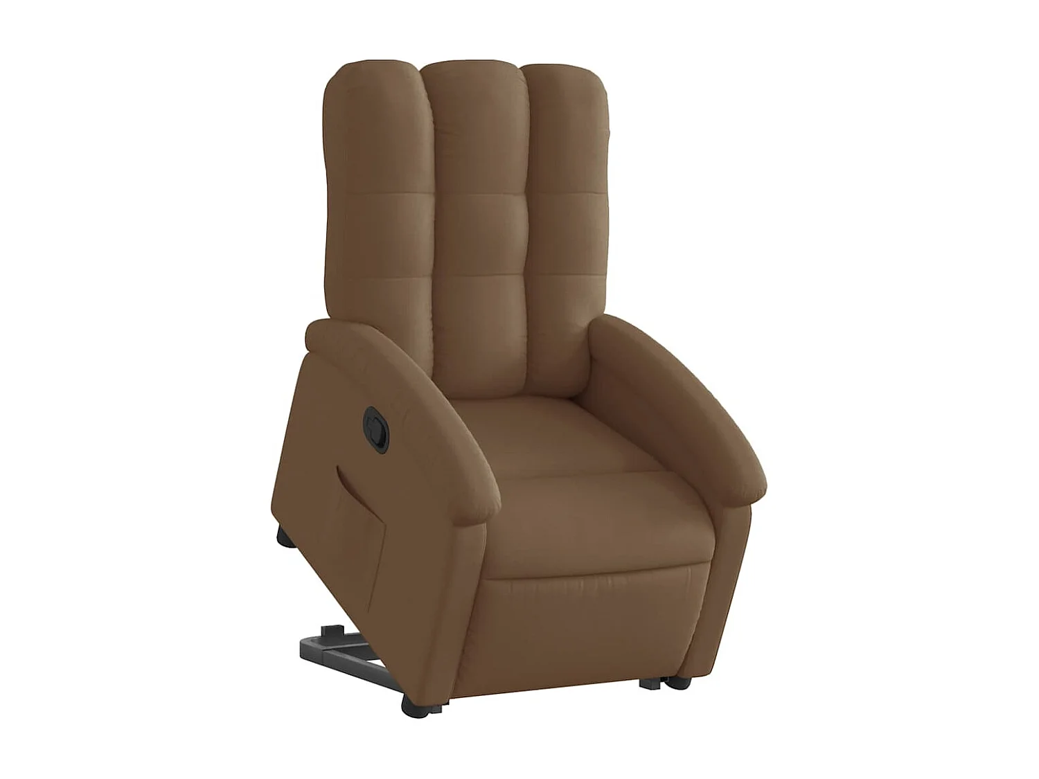 Fauteuil inclinable-Chaise de relax-Fauteuil salon Marron Tissu SHL4401